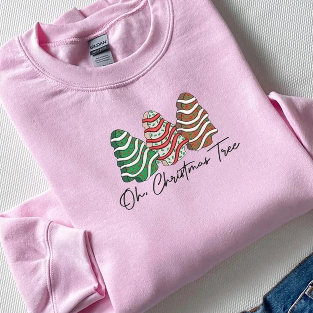 Embroidered Christmas brownie Crewneck sweatshirt